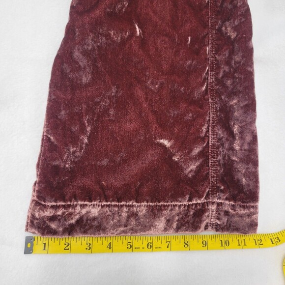 Free People 90’s Forever Overalls Brown Velvet Women's Size XSmall Msrp $168 - Picture 8 of 16